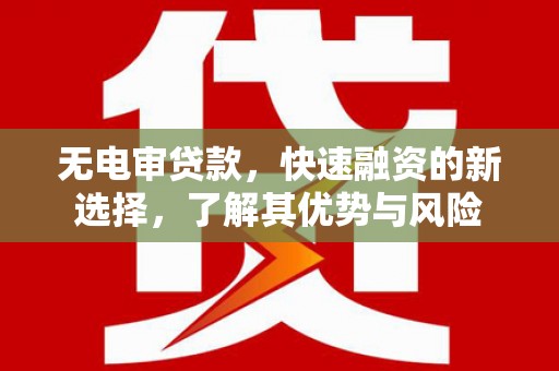 竹山无电审贷款，快速融资的新选择，了解其优势与风险