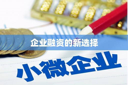 竹山企业融资的新选择