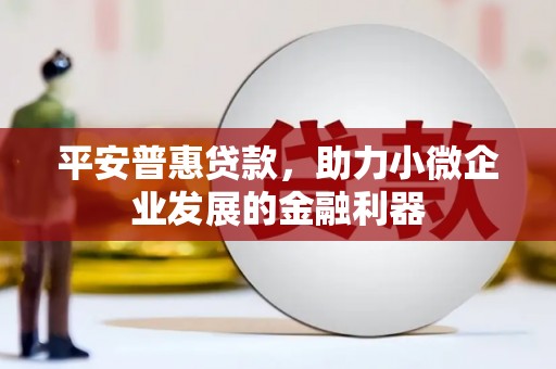 竹山平安普惠贷款，助力小微企业发展的金融利器
