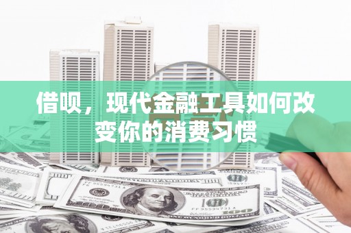 竹山借呗，现代金融工具如何改变你的消费习惯