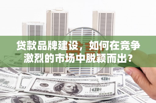 竹山贷款品牌建设，如何在竞争激烈的市场中脱颖而出？