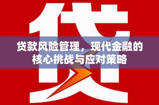 竹山贷款风险管理，现代金融的核心挑战与应对策略
