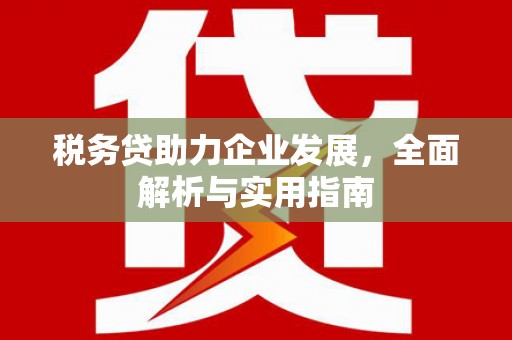 竹山税务贷助力企业发展，全面解析与实用指南