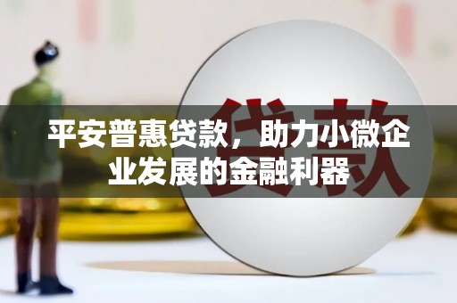 竹山平安普惠贷款，助力小微企业发展的金融利器
