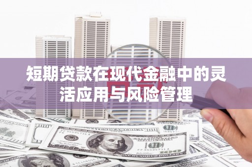 竹山短期贷款在现代金融中的灵活应用与风险管理