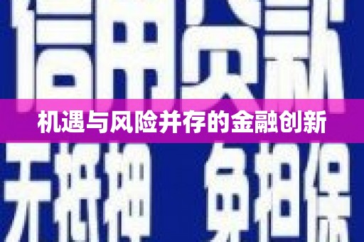 竹山机遇与风险并存的金融创新