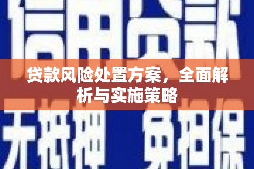 竹山贷款风险处置方案，全面解析与实施策略