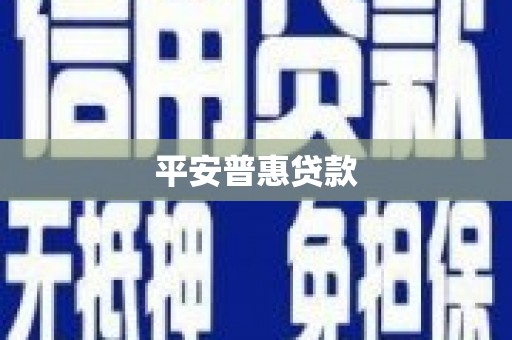 竹山平安普惠贷款